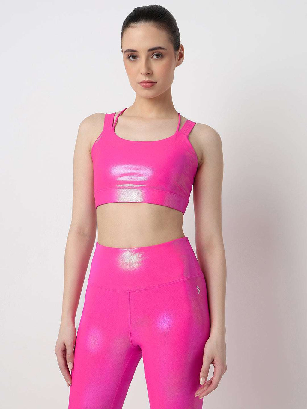 Got That Glow Pink Holo Sports Bra
