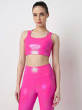 Got That Glow Pink Holo Sports Bra