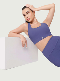 OceanRib Blue Sports Bra