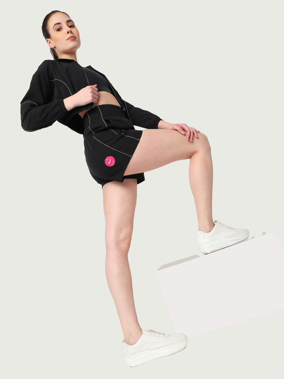Velocity Black Running Shorts
