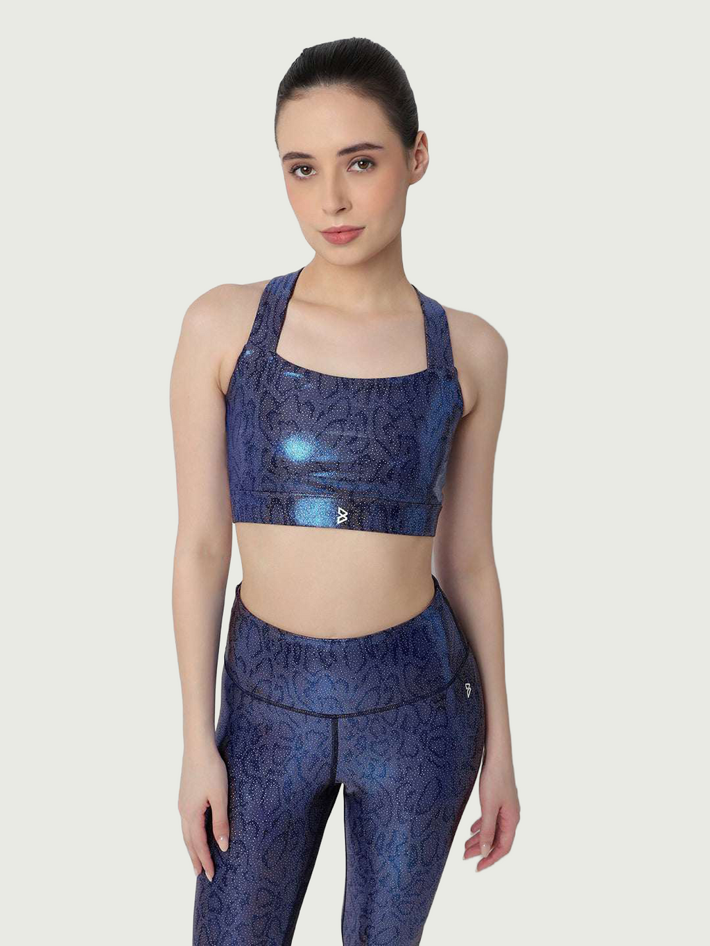 New Era Blue Gloss Sports Bra