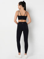 PowerGloss Black Sports Bra