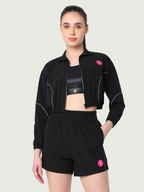 Velocity Black Cropped Jacket