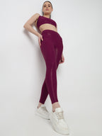 Wine Velocity Gloss Sports Bra