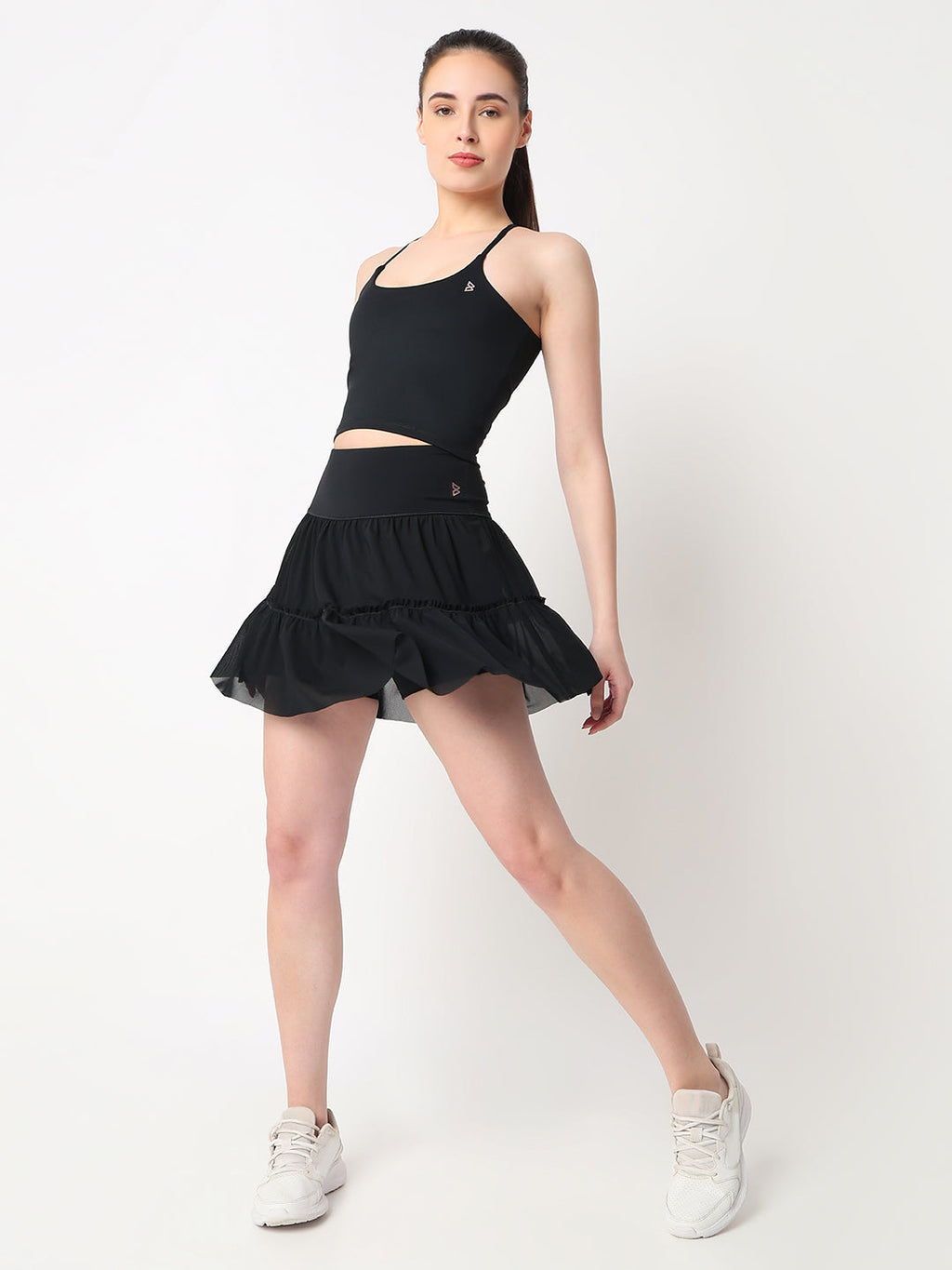 Match Point Black Skort