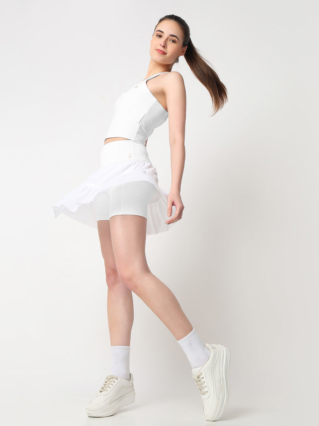 Match Point White Skort
