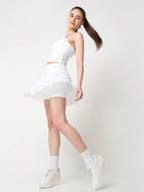 Match Point White Skort