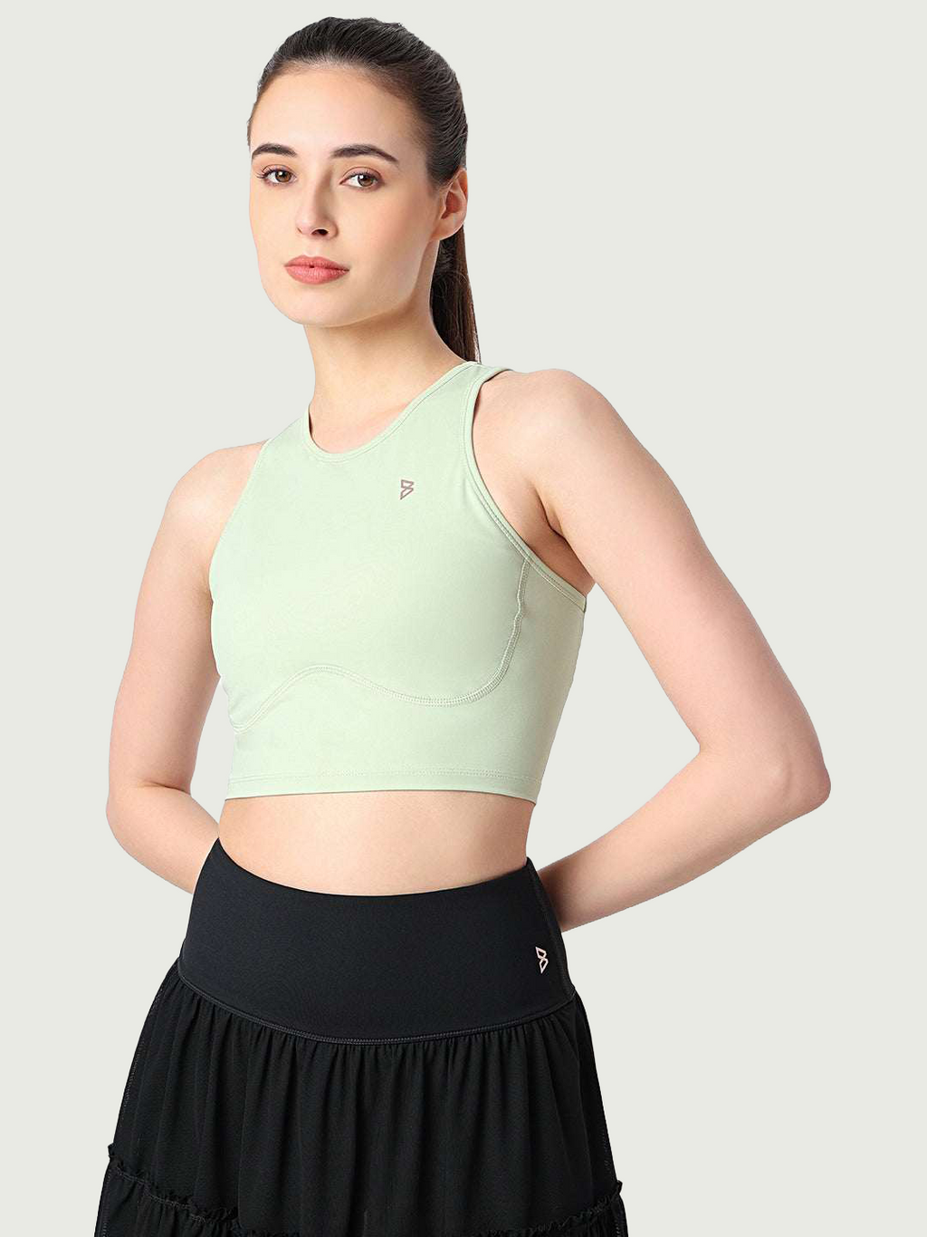 Court Glow Mint Crop Top