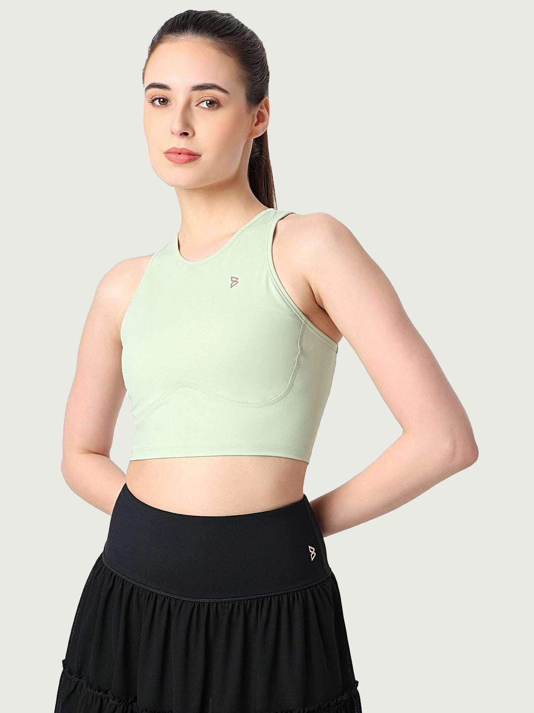 Court Glow Mint Crop Top