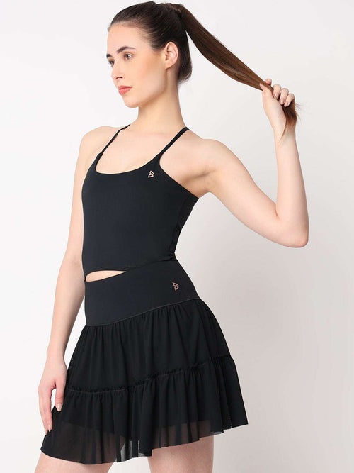 Black Ace Crop Top