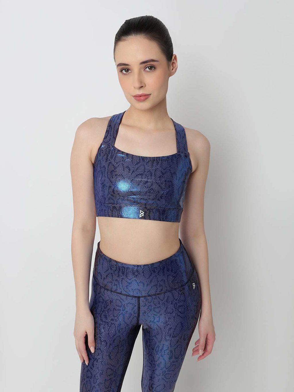 New Era Blue Gloss Sports Bra