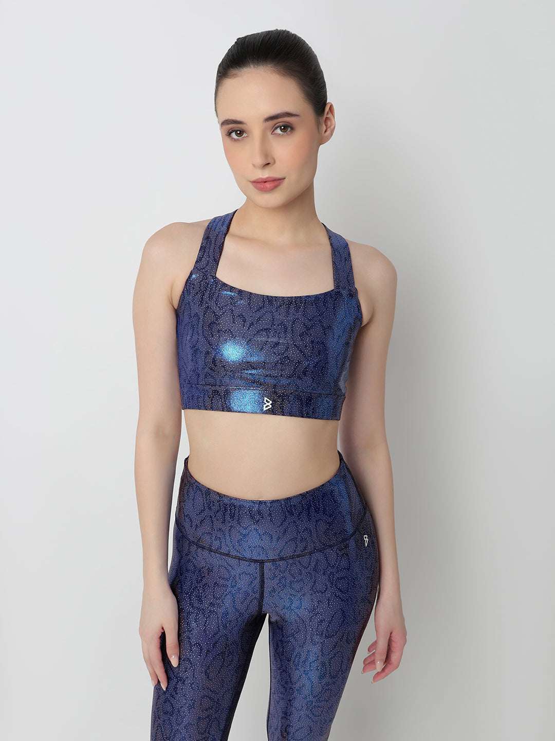 New Era Blue Gloss Sports Bra