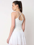 White Ace Crop Top