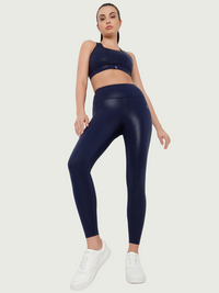Midnight Navy Gloss Leggings