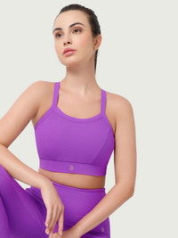 LilacRib Motion Sports Bra