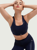 Midnight Navy Gloss Sports Bra