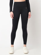 Black & Purple Endurance Leggings