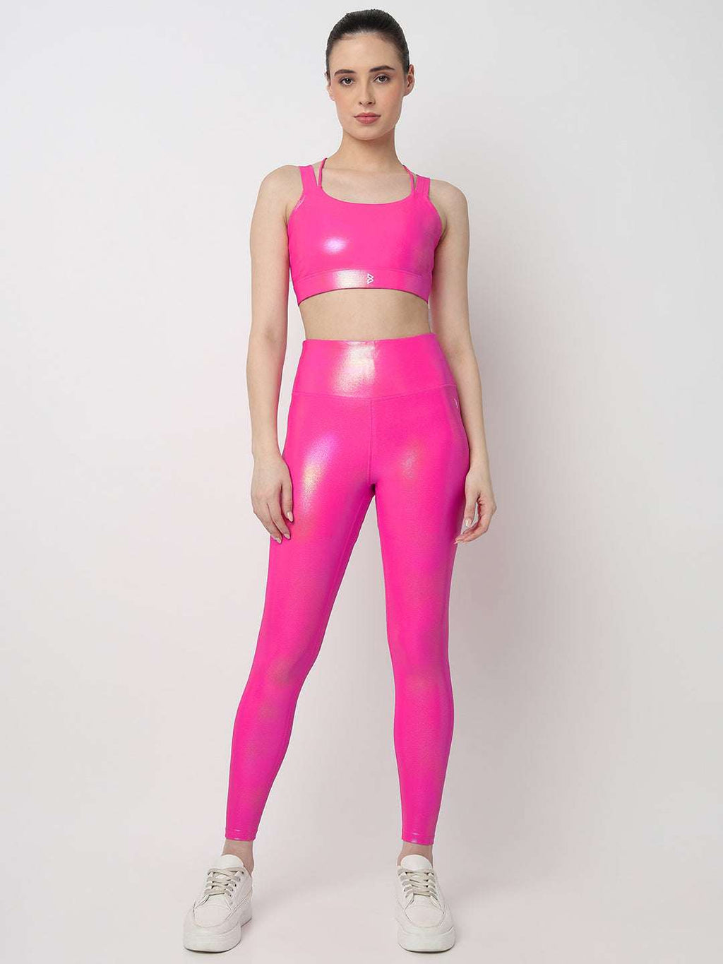 Got That Glow Pink Holo Sports Bra