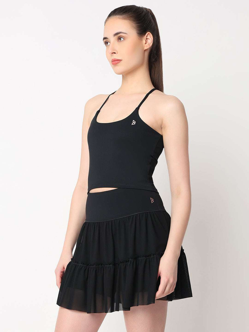Black Ace Crop Top