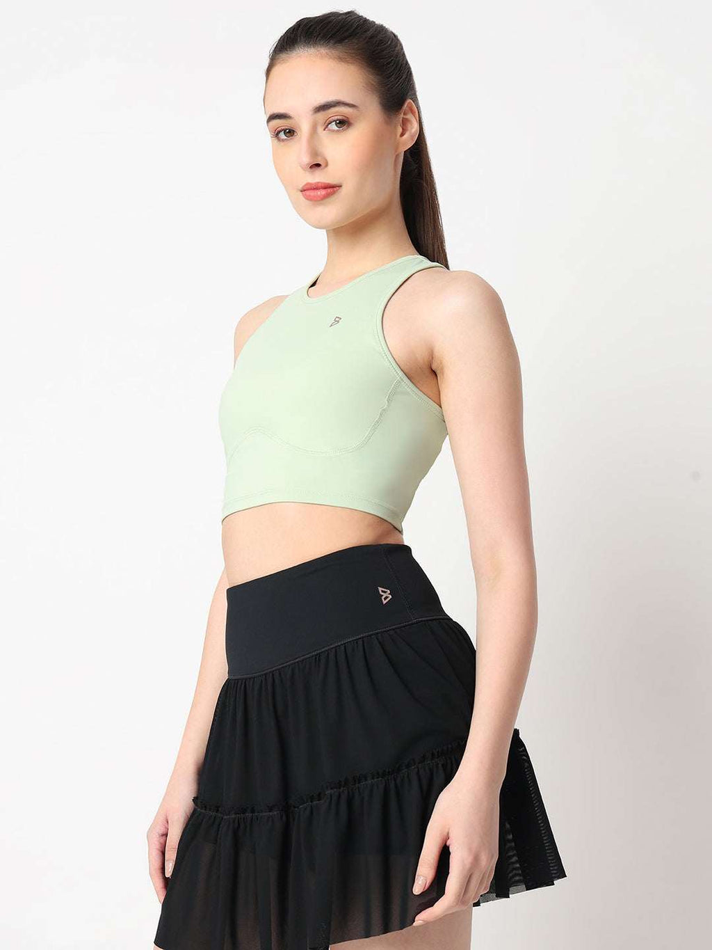 Court Glow Mint Crop Top