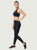 Black Marble High Waist Leggings