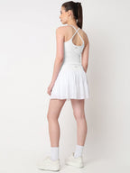 White Ace Crop Top