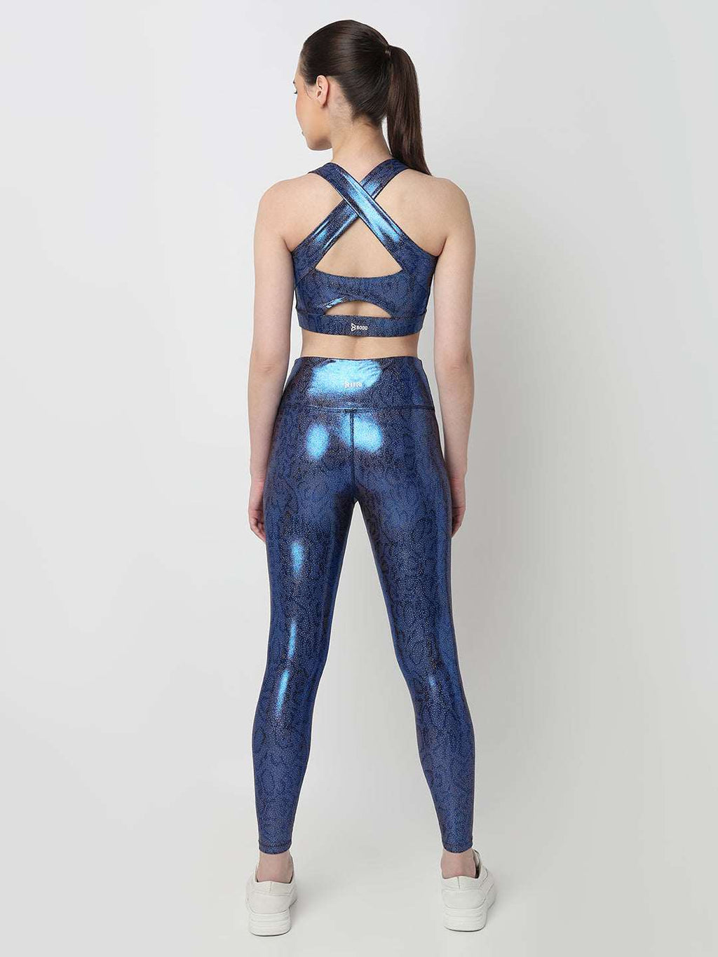 New Era Blue Gloss Sports Bra