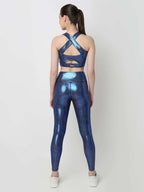 New Era Blue Gloss Sports Bra