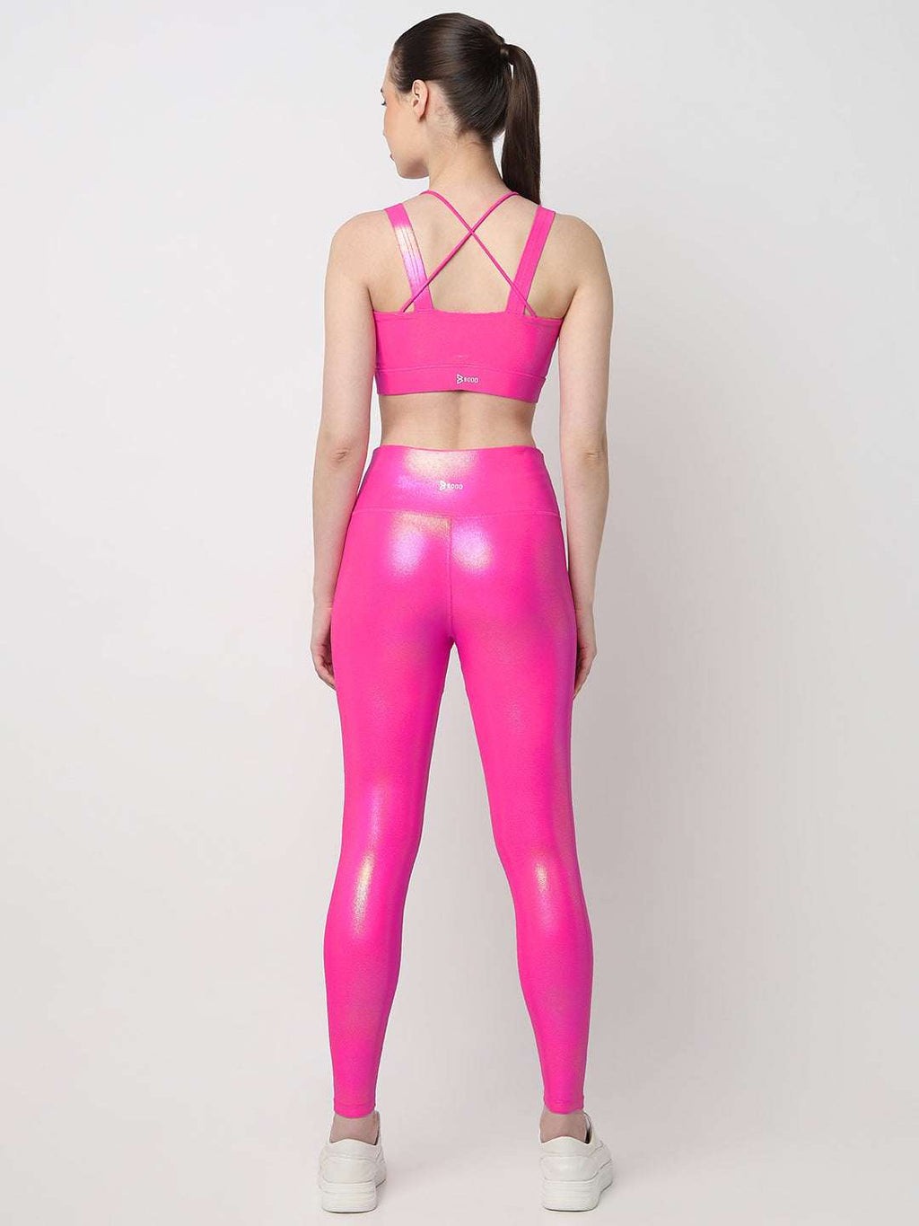 Got That Glow Pink Holo Sports Bra