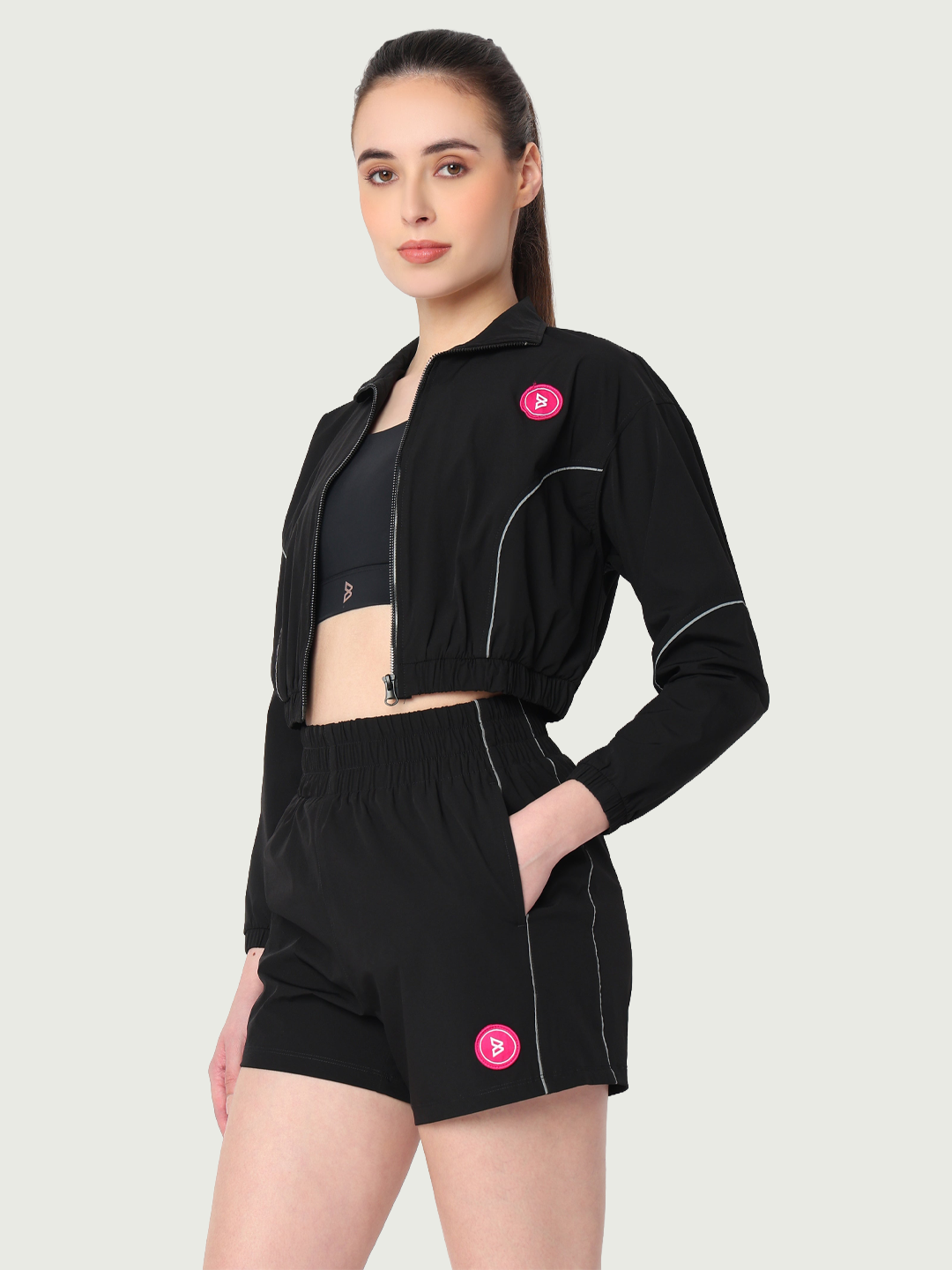 Velocity Black Jacket Set