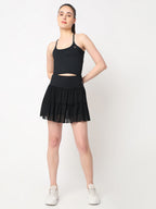 Black Ace Crop Top