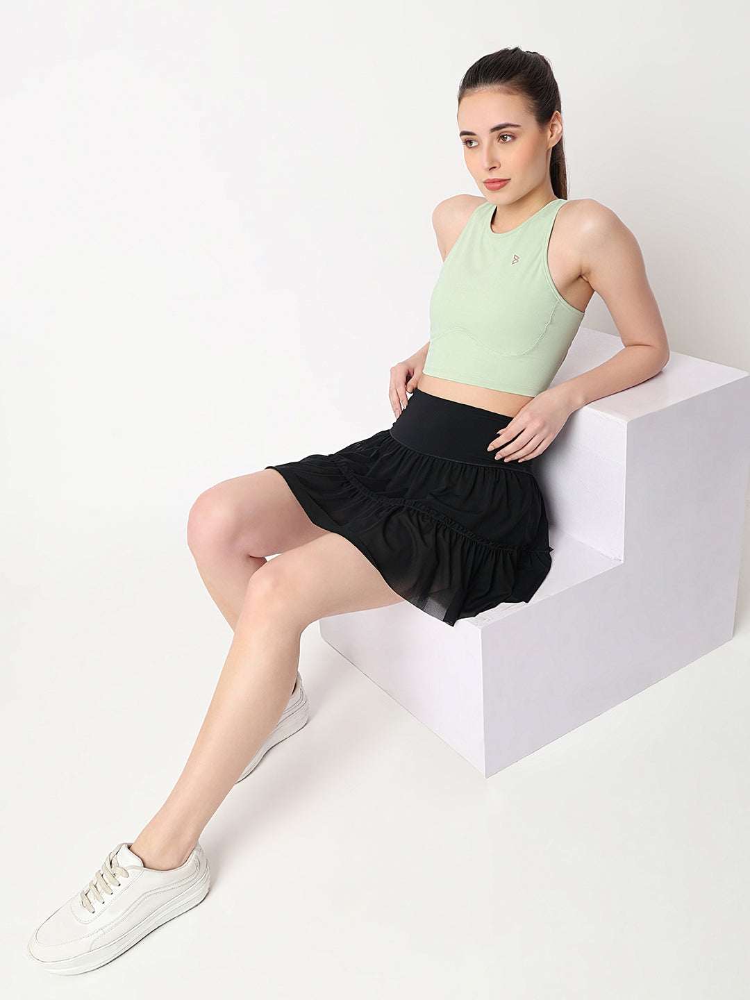 Court Glow Mint Crop Top