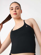 Black Ace Crop Top