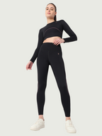 Black & Purple Endurance Leggings