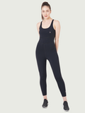 Functional Jet Black Mesh Bodysuit