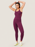 Functional Wine Mesh Bodysuit