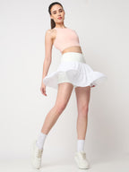 Court Glow Peach Crop Top