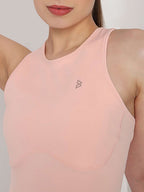 Court Glow Peach Crop Top