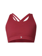 Game Changer Ruby Red Sports Bra