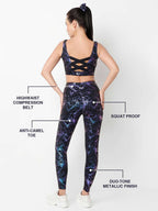 Celestial Marble Metallic Leggings