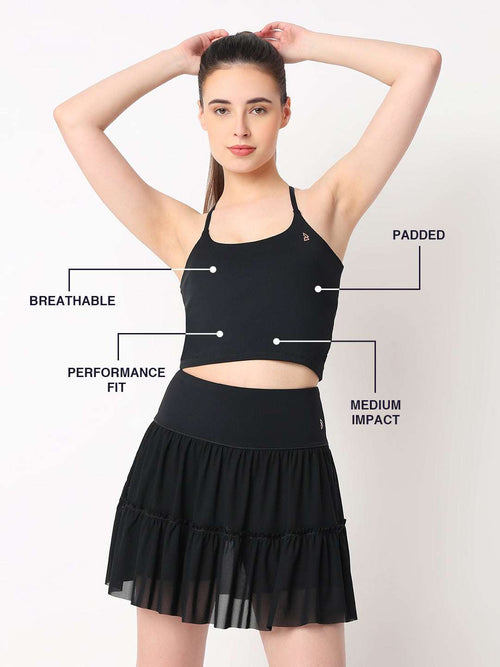 Black Ace Crop Top