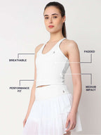 White Ace Crop Top