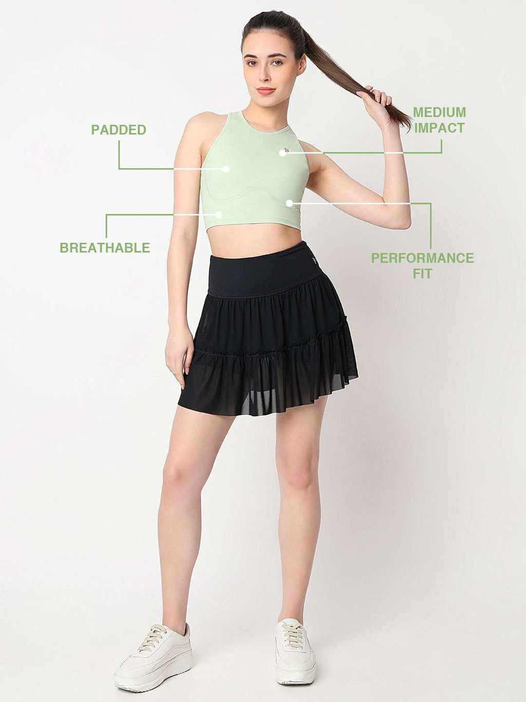 Court Glow Mint Crop Top