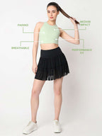 Court Glow Mint Crop Top