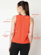 Candied Orange Overlapping Tank