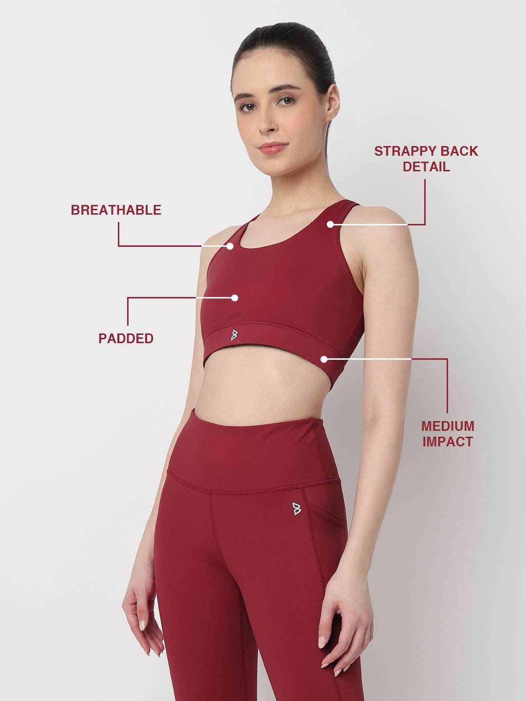 Game Changer Ruby Red Sports Bra