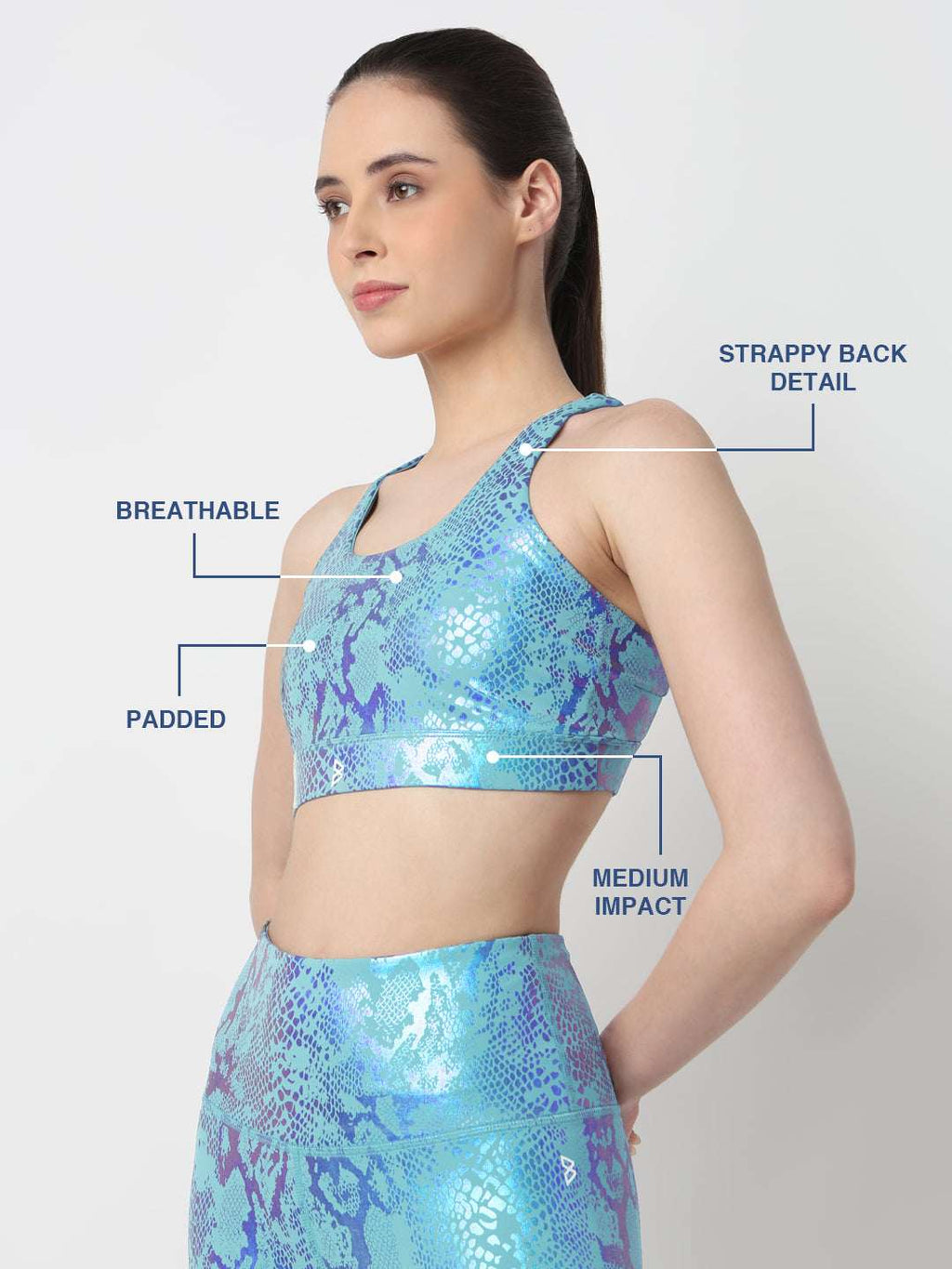 Mermaid Glow Sports Bra