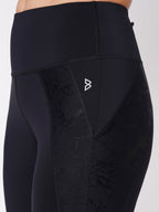 Black Marble High Waist Leggings boddactive.com