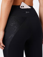 Black Marble High Waist Leggings boddactive.com