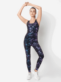 Unstoppable Flow Black Metallic Marble Bodysuit